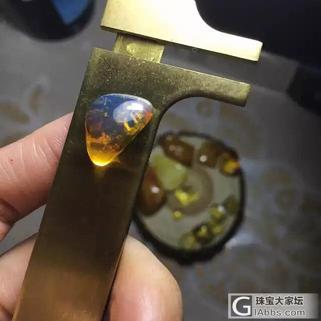 自己做的琥珀配件_琥珀