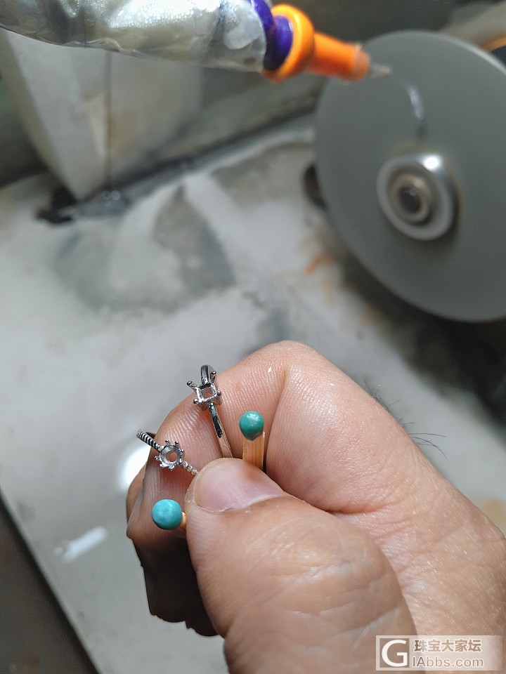 微型绿松石戒指的制作方法(1)_松石饰品制作