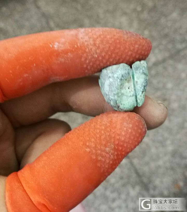 无聊的周末闲在家磨戒面_打磨松石