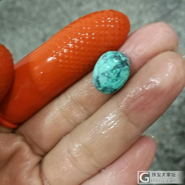 无聊的周末闲在家磨戒面_打磨松石