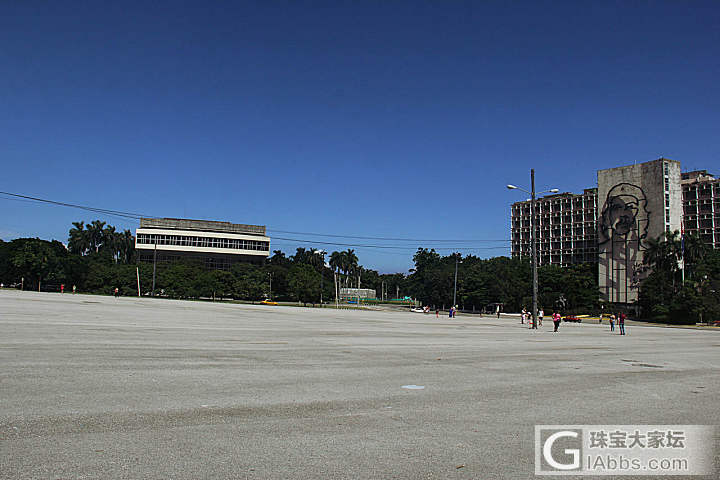 哈瓦那的广场，据说老卡家讲话能够来五十万人_旅游贴图闲聊