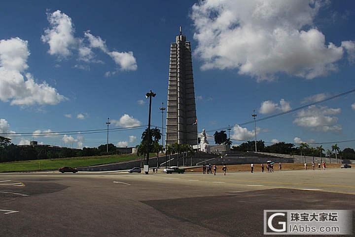 哈瓦那的广场，据说老卡家讲话能够来五十万人_旅游贴图闲聊