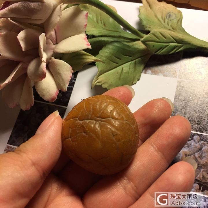 小🍊橘子小土豆 可爱的海漂籽_蜜蜡