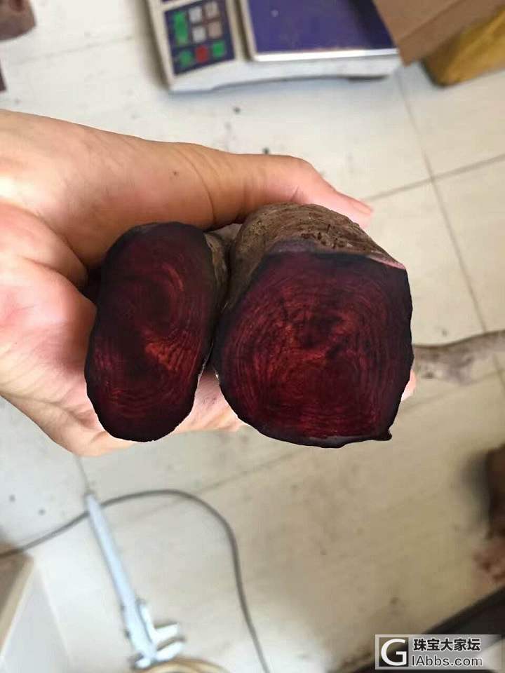 同料海黄紫油梨老料两节，想了好久，怎么开料啊_海南黄花梨