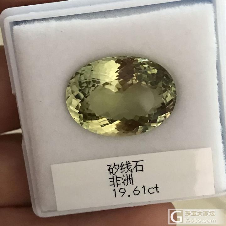 矽线石大刻面 稀少宝石 黄绿色矽线石_矽线石