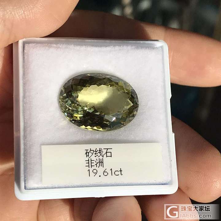 矽线石大刻面 稀少宝石 黄绿色矽线石_矽线石