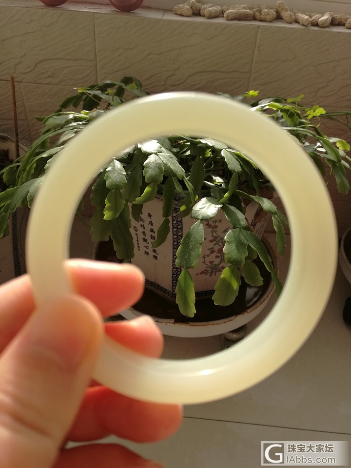 在南疆买的和田黄口料青白玉，大家看看值多少，有收藏价值吗？_手镯青白玉