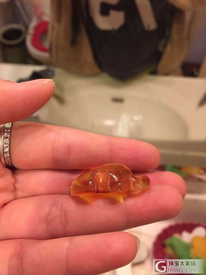 半立体象_蜜蜡打磨