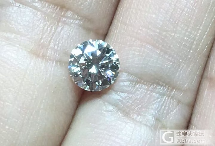 【精灵】1.02ct vvs2 I色纯净的钻石 代镶嵌款式刻字 纯净 超级闪