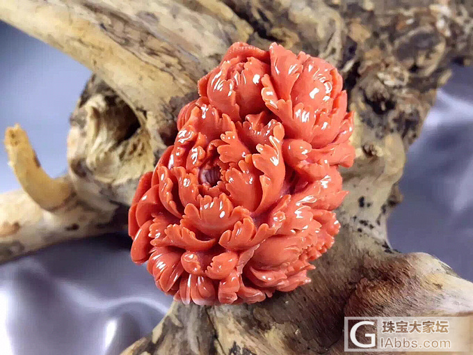 市面难得的 赤崛秀河 116g 365度雕花  收藏的艺术品_珊瑚