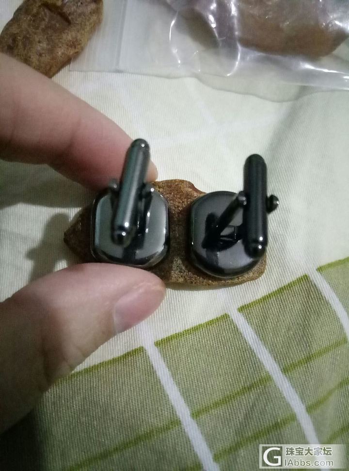 直播:琥珀袖扣diy_蜜蜡打磨原石