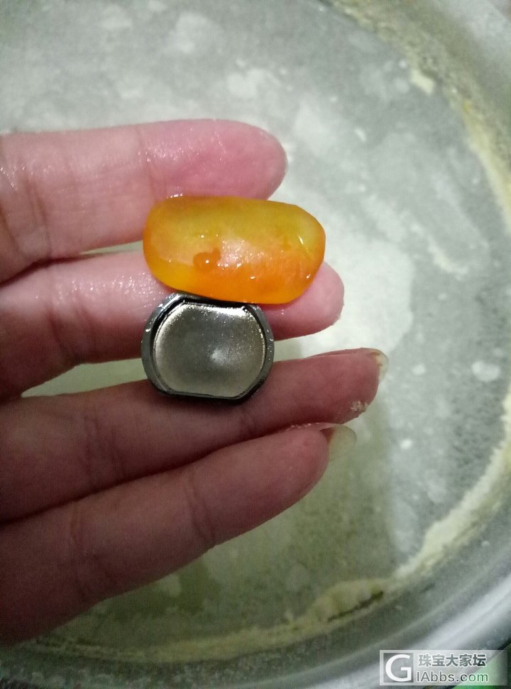 直播:琥珀袖扣diy_蜜蜡打磨原石