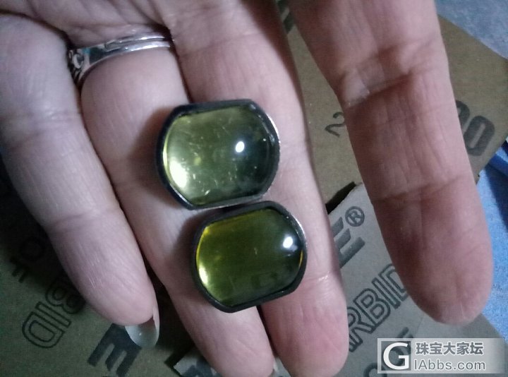 直播:琥珀袖扣diy_蜜蜡打磨原石