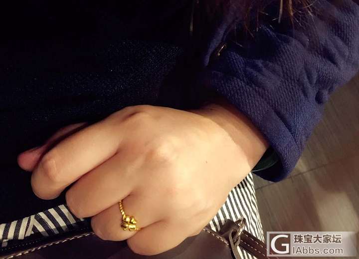 跟风，收了个小金戒指_金