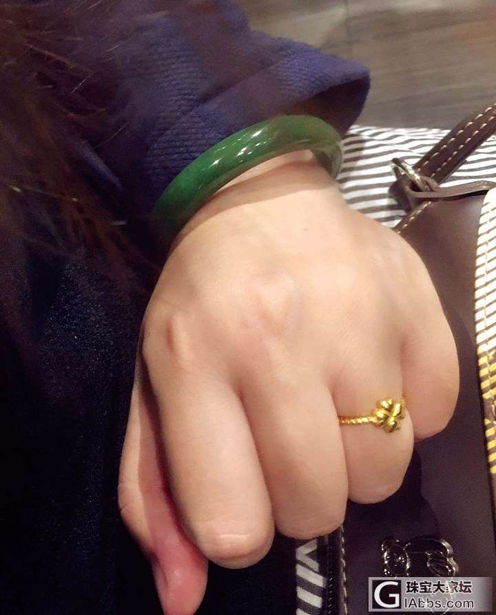 跟风，收了个小金戒指_金