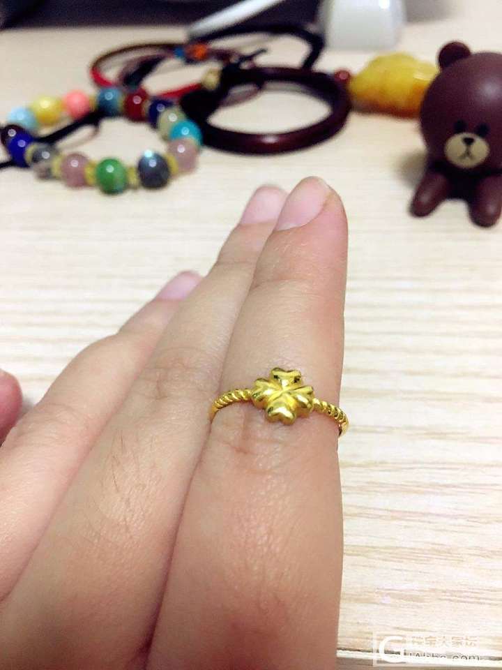 跟风，收了个小金戒指_金