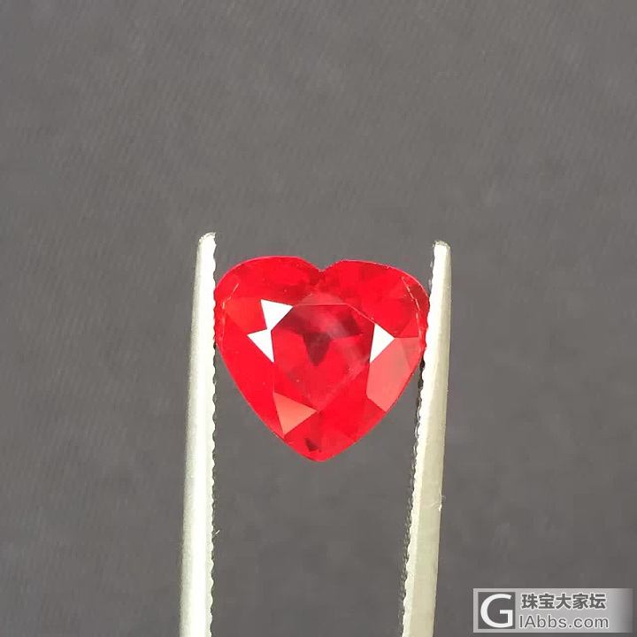 4.03ct，心形无烧红宝石，顶级货_刻面宝石红宝石