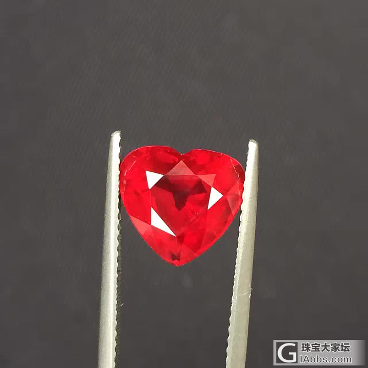 4.03ct，心形无烧红宝石，顶级货_刻面宝石红宝石