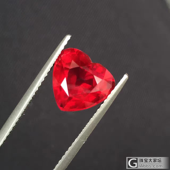 4.03ct，心形无烧红宝石，顶级货_刻面宝石红宝石