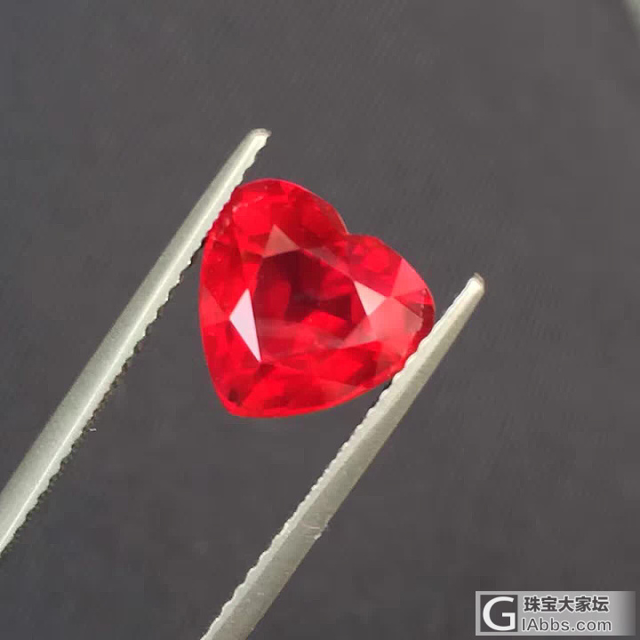 4.03ct，心形无烧红宝石，顶级货_刻面宝石红宝石