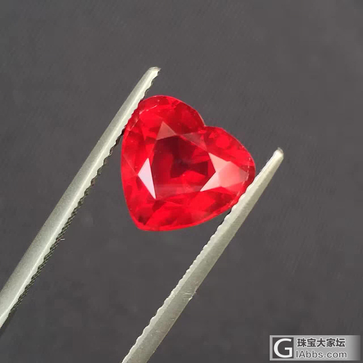 4.03ct，心形无烧红宝石，顶级货_刻面宝石红宝石