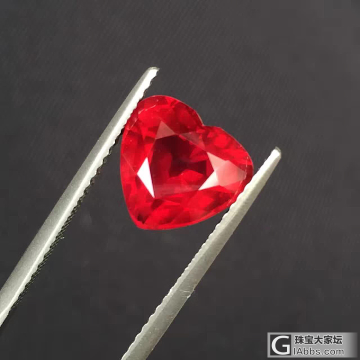 4.03ct，心形无烧红宝石，顶级货_刻面宝石红宝石