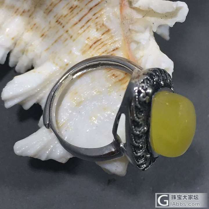 很久没来，老号忘记，又一次从头开始，希望本帖成为DlY戒指的模板_打磨琥珀蜜蜡