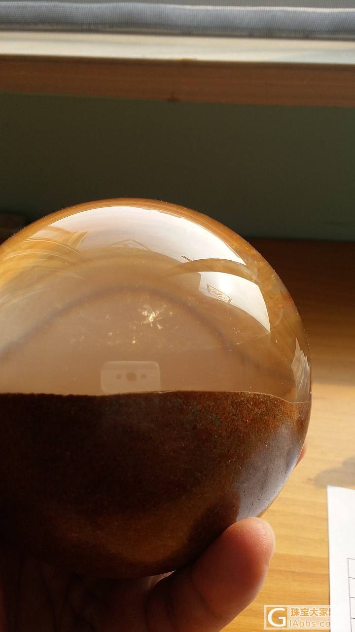我家的水晶球，超漂亮！12cm的各位大神点评一下！_摆件水晶