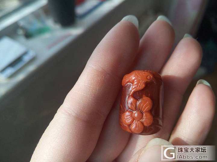 闲置满肉南红两条_南红珠串