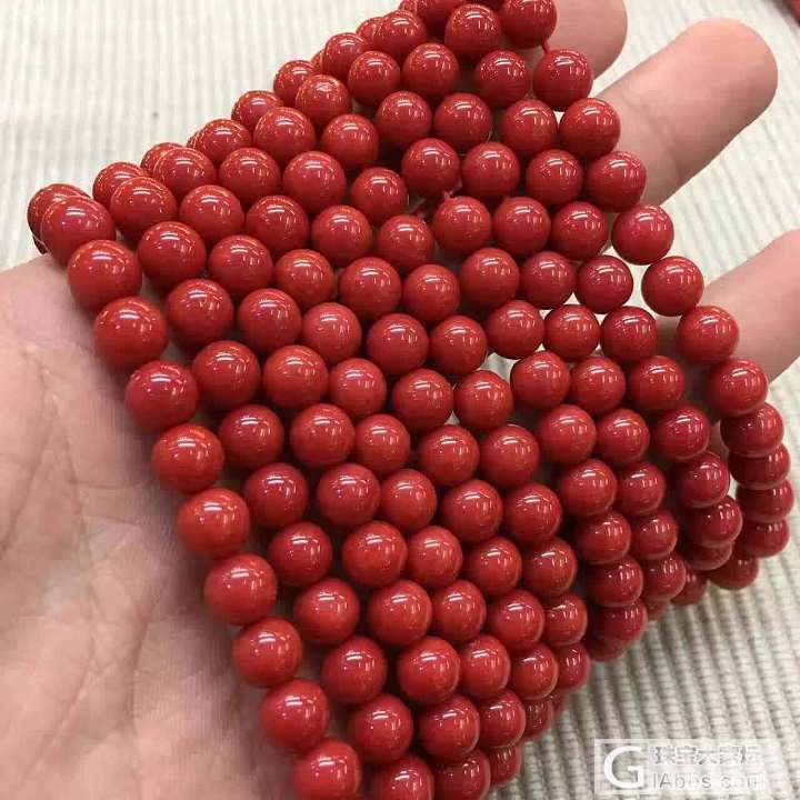 意大利沙丁珊瑚  7.4-8.2mm珠子_珊瑚珠串