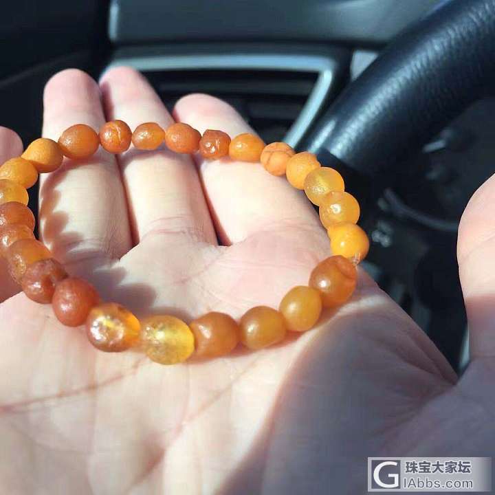 海漂球球_琥珀蜜蜡珠串