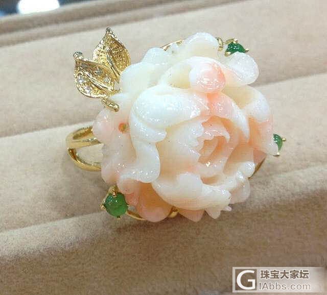 俩孩儿面牡丹花 吊坠不知道怎么镶_珊瑚镶嵌