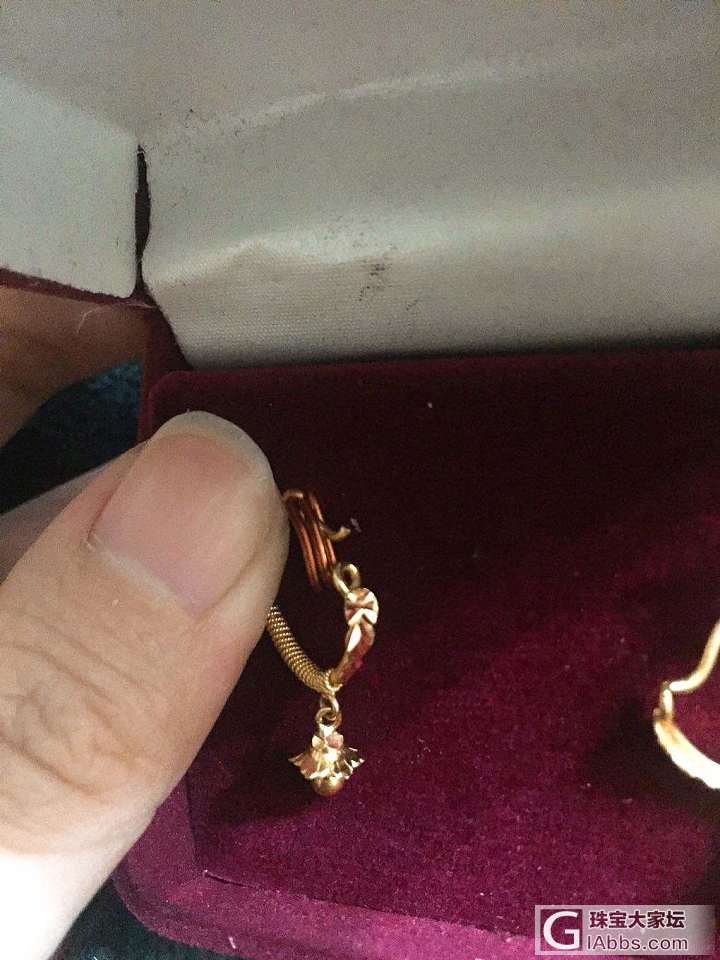 印度风 黄金耳饰_金