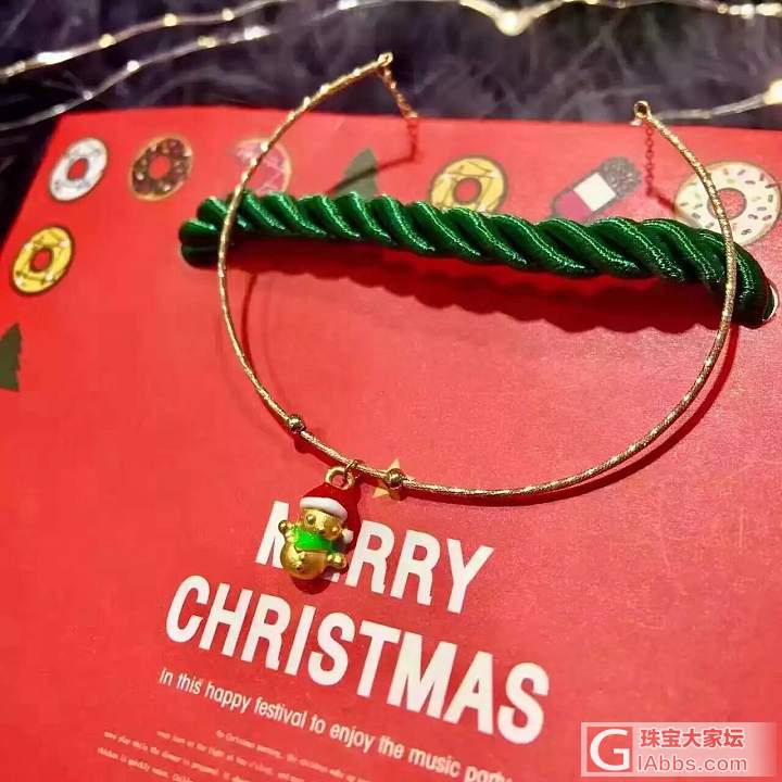 【18k金系列】暖心小萌物陪你快乐过圣诞🎅硬金圣诞系列小萌宠搭配18K金手镯_手镯K金