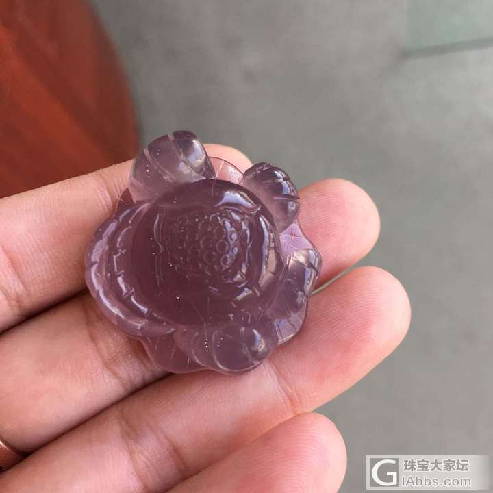 帝王紫雕花_挂件玉髓