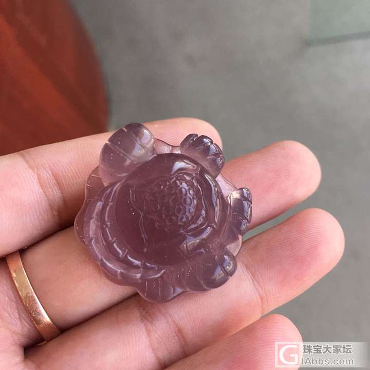 帝王紫雕花_挂件玉髓