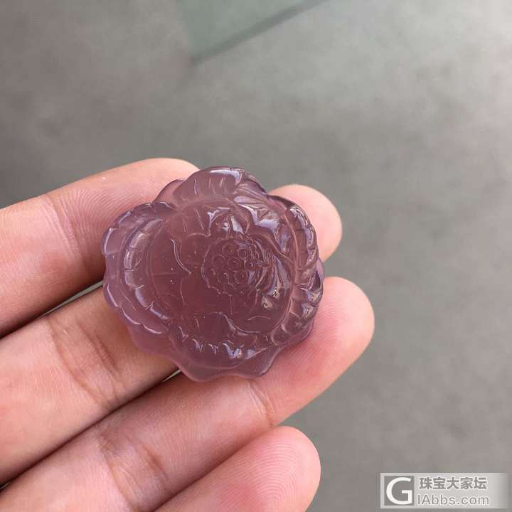 帝王紫雕花_挂件玉髓