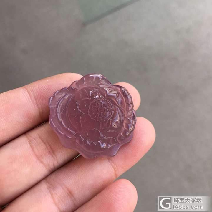 帝王紫雕花_挂件玉髓