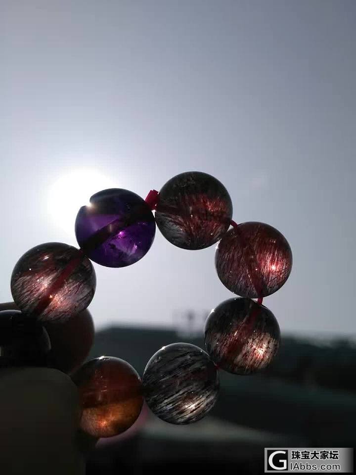 七紫发晶，77777777777_发晶珠串
