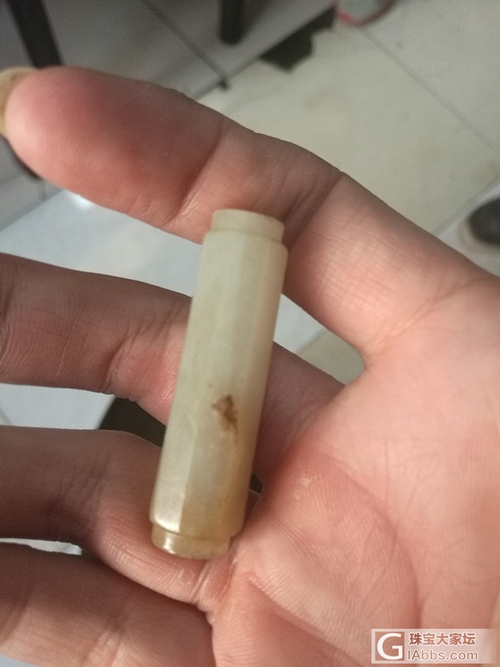 老和田玉素管_白玉