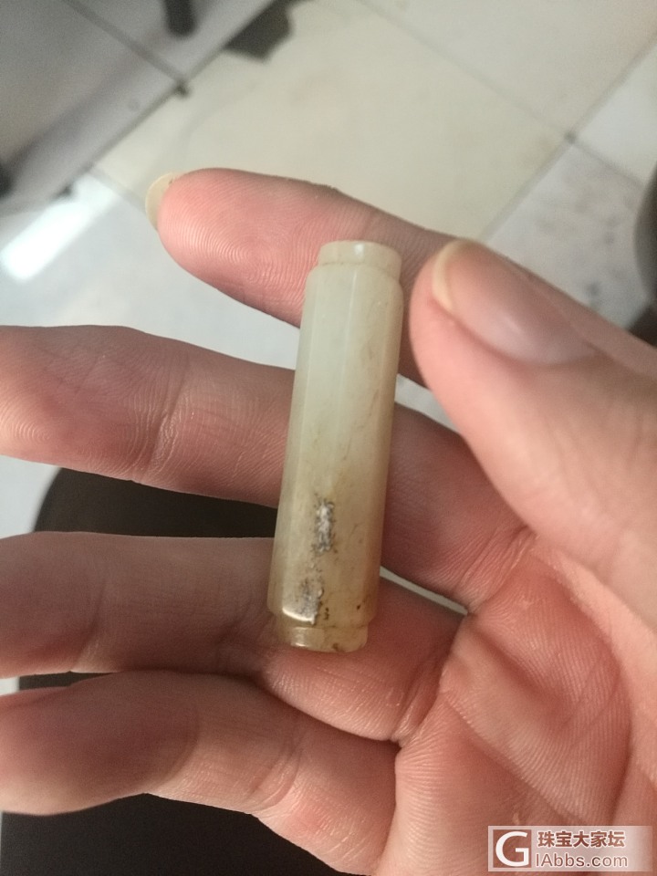 老和田玉素管_白玉