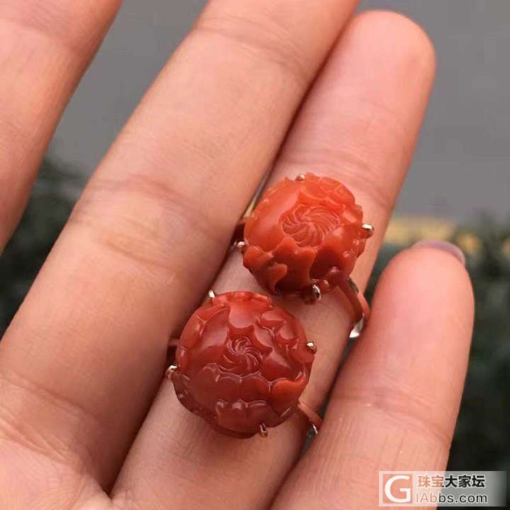 苏工！！小件，早上刚淘的，都好可爱_挂件戒指南红