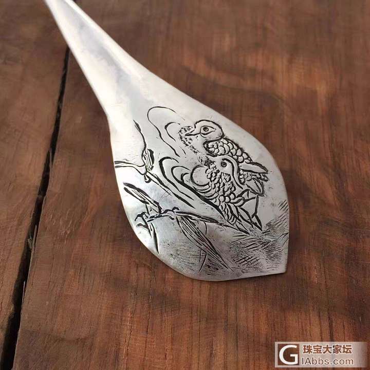 近日新作：纯手画作发簪，孤品_簪子
