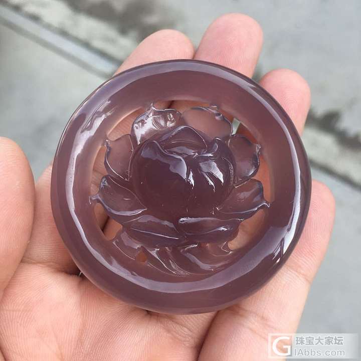巴西帝王紫雕花手镯_挂件玉髓
