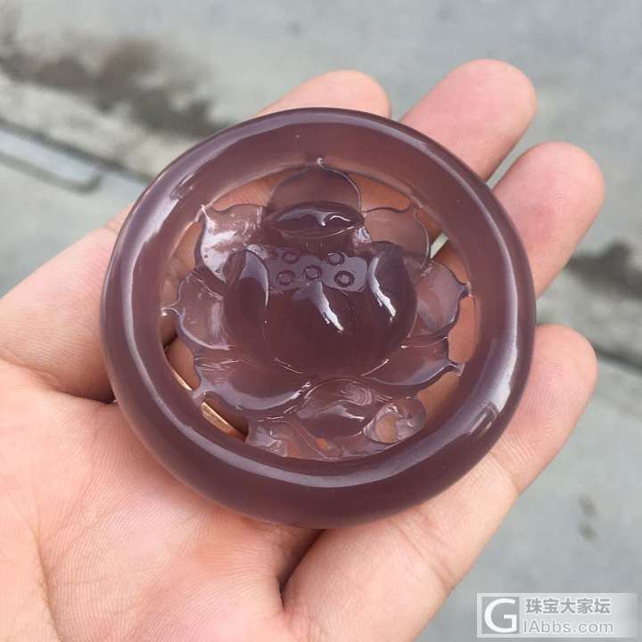 巴西帝王紫雕花手镯_挂件玉髓