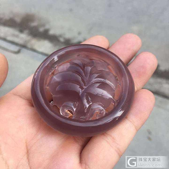 巴西帝王紫雕花手镯_挂件玉髓