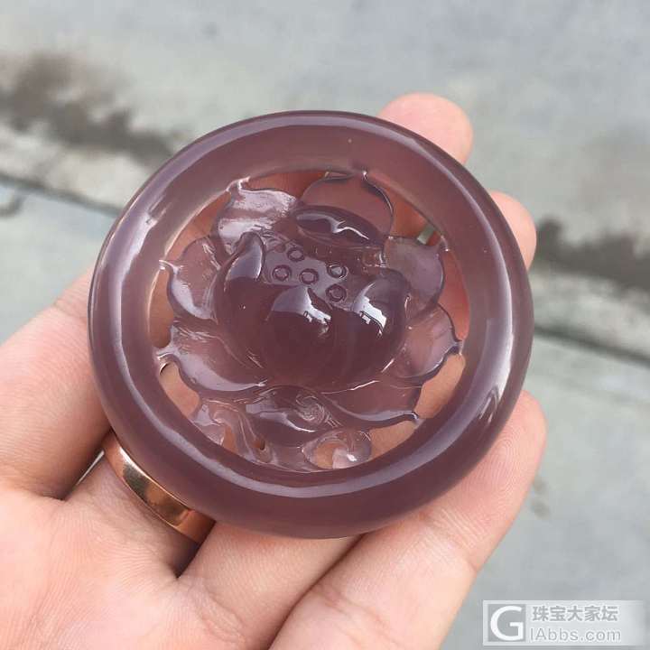 巴西帝王紫雕花手镯_挂件玉髓