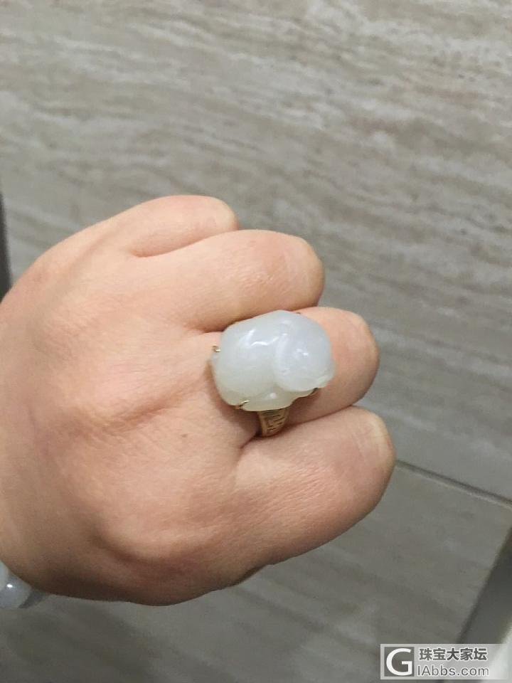 水一帖：油油油的籽料_白玉戒指珠串