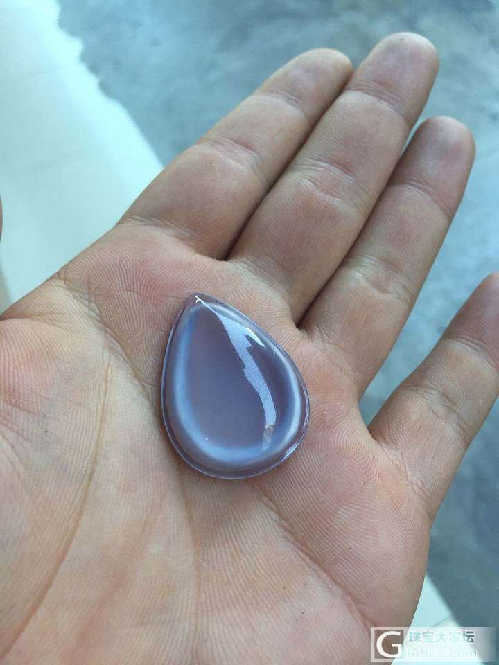 土耳其蓝玉髓成品自然光，_玉髓