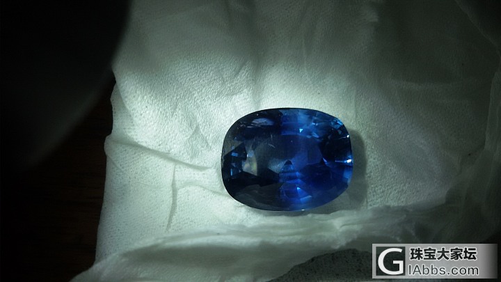 缅甸蓝宝石13.5ct  半夜投毒_刻面宝石蓝宝石